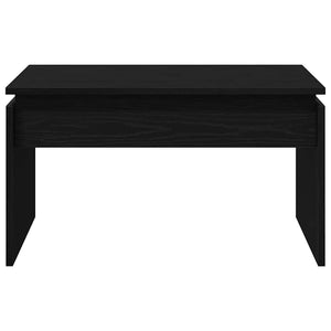 Schwarzer Couchtisch Eichenoptik 68x50 cm