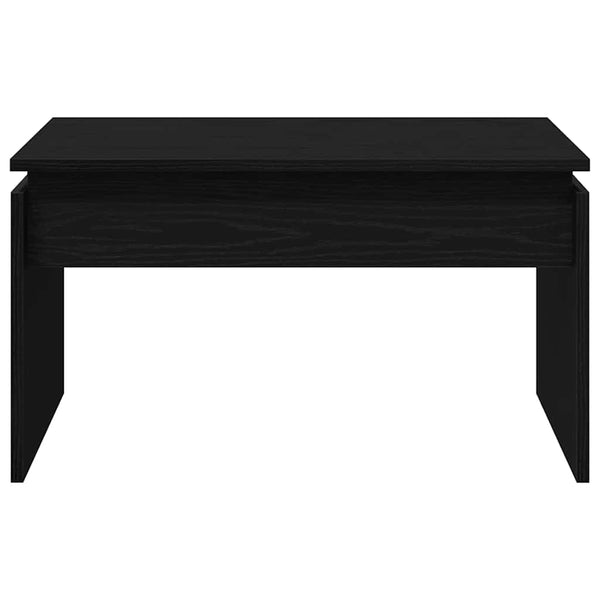 Schwarzer Couchtisch Eichenoptik 68x50 cm