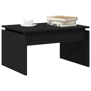 Schwarzer Couchtisch Eichenoptik 68x50 cm
