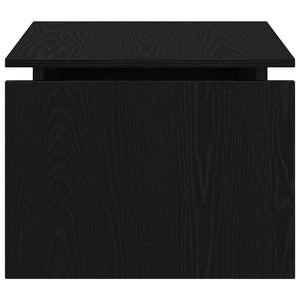 Schwarzer Couchtisch Eichenoptik 68x50 cm
