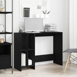 Schreibtisch mit Regal, Schwarz Eiche
