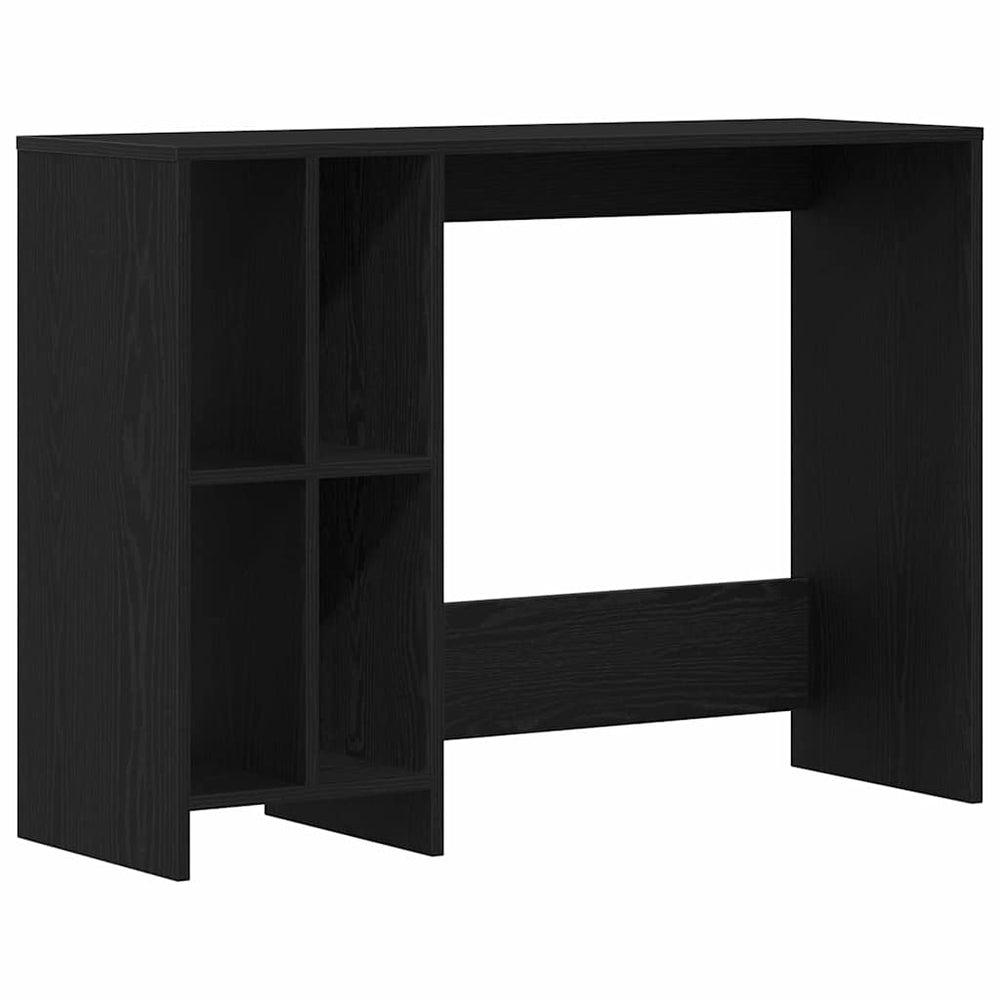 Schreibtisch mit Regal, Schwarz Eiche