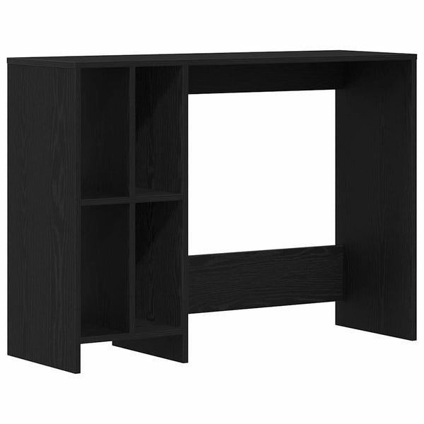 Schreibtisch mit Regal, Schwarz Eiche