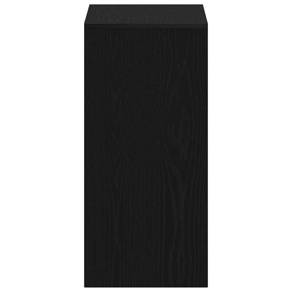 Schreibtisch mit Regal, Schwarz Eiche