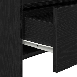 Schwarzes Sideboard Eichen-Optik 105 cm
