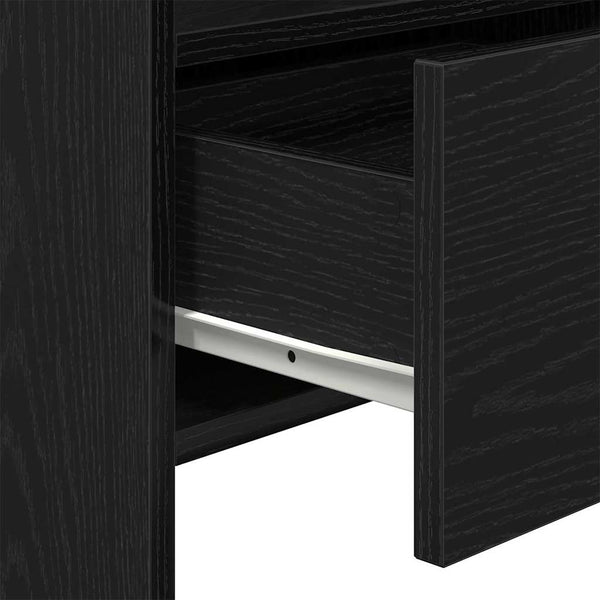Schwarzes Sideboard Eichen-Optik 105 cm