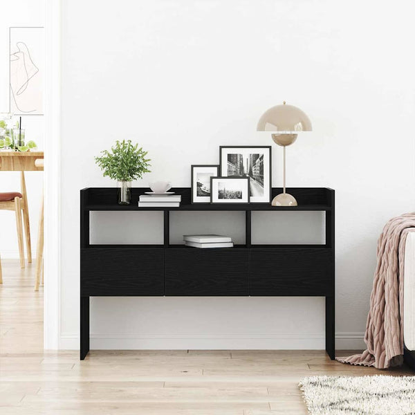 Schwarzes Sideboard Eichen-Optik 105 cm