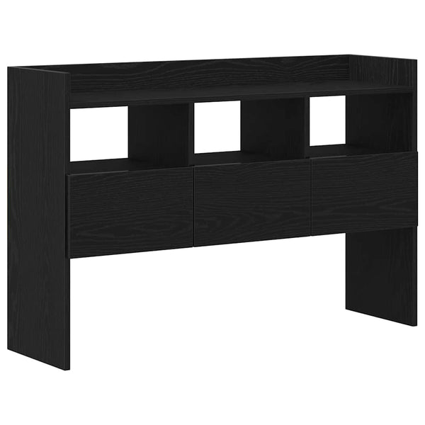 Schwarzes Sideboard Eichen-Optik 105 cm