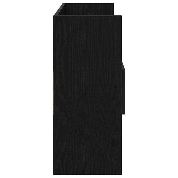 Schwarzes Sideboard Eichen-Optik 105 cm