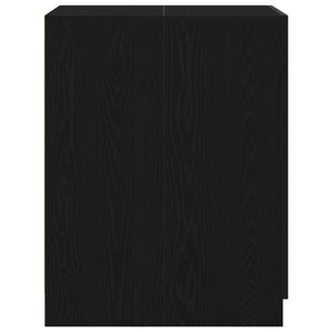 Waschmaschinenschrank Schwarz Eichenoptik