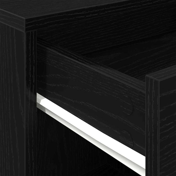 Rollschrank Schwarz Eichenoptik 45x38x54cm