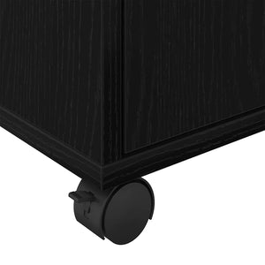 Rollschrank Schwarz Eichenoptik 45x38x54cm