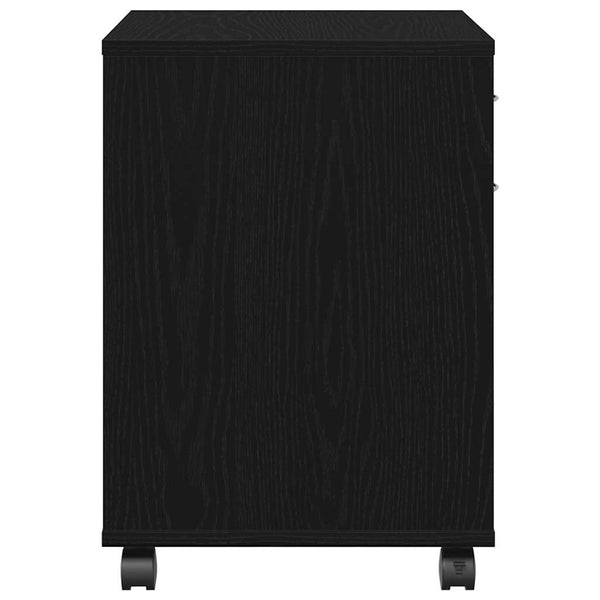 Rollschrank Schwarz Eichenoptik 45x38x54cm