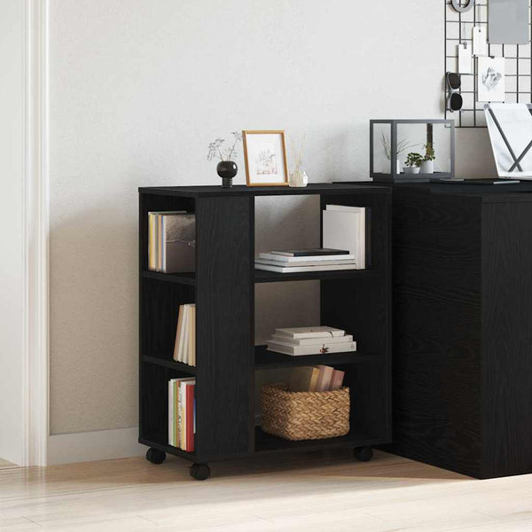 Aufbewahrungsschrank Schwarz Eichen-Optik 60x35x75cm
