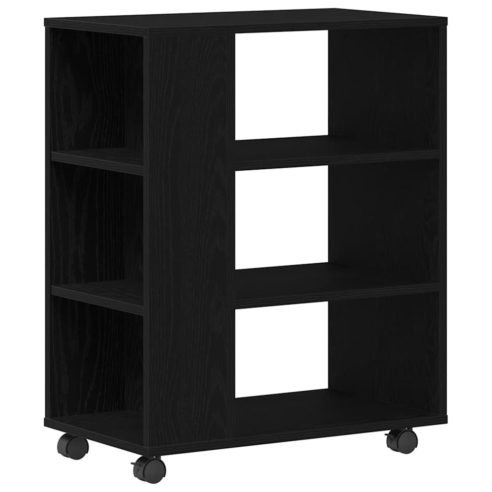 vidaXL Armoire de rangement Noir Aspect chêne 60 x 35 x 75 cm