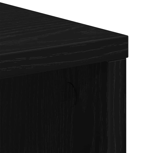 Aufbewahrungsschrank, Schwarz Eichen-Optik, 60 cm