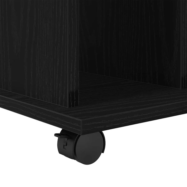Rollschrank Schwarz Eichenoptik 60x45x55cm