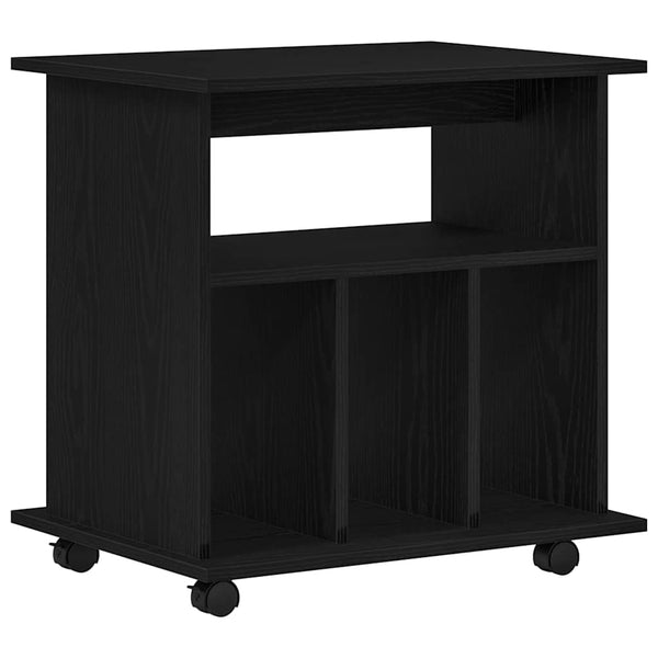 Rollschrank Schwarz Eichenoptik 60x45x55cm