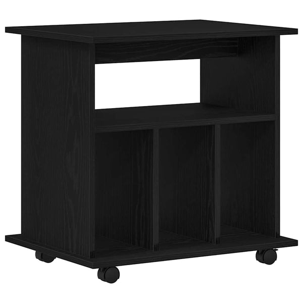 Rollschrank Schwarz Eichenoptik 60x45x55cm
