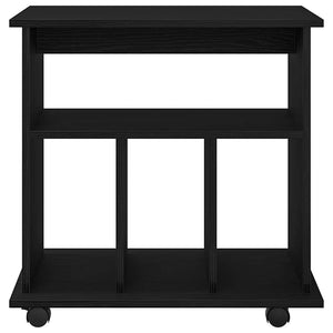 Rollschrank Schwarz Eichenoptik 60x45x55cm