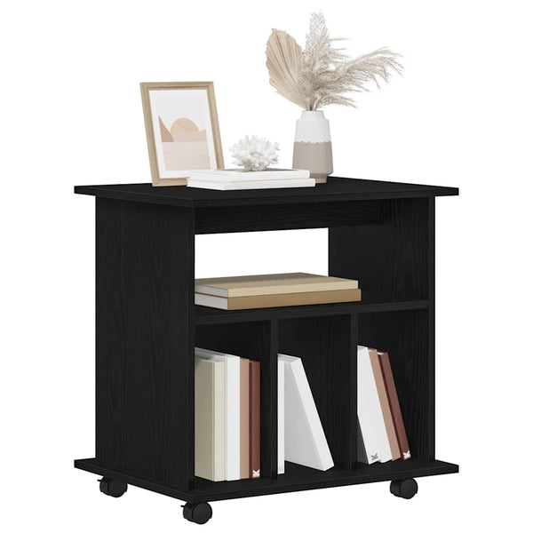 Rollschrank Schwarz Eichenoptik 60x45x55cm