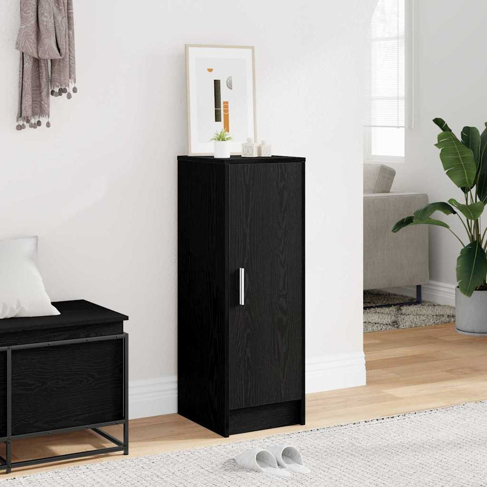 Schuhschrank Schwarz Eichen-Optik
