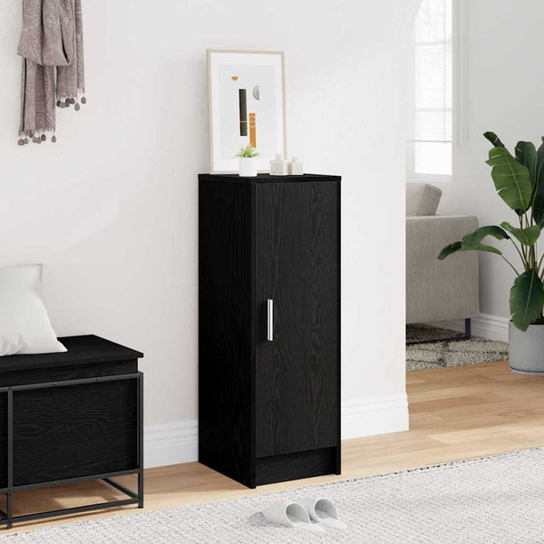 Schuhschrank Schwarz Eichen-Optik