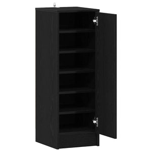 Schuhschrank Schwarz Eichen-Optik