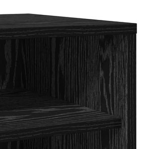 Schuhschrank Schwarz Eichenoptik