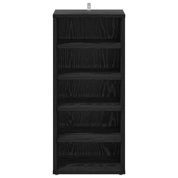 Schuhschrank Schwarz Eichenoptik