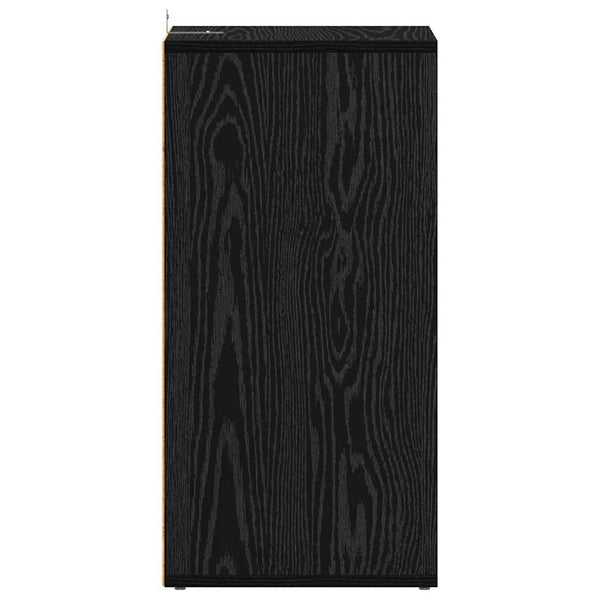 Schuhschrank Schwarz Eichenoptik