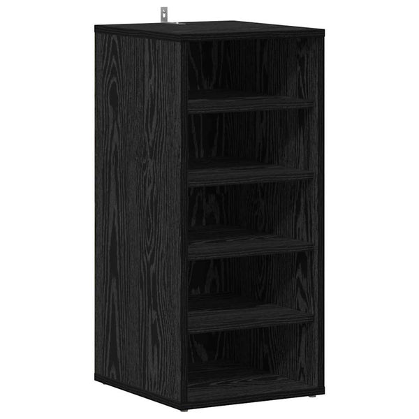 Schuhschrank 2er Set Schwarz Eiche
