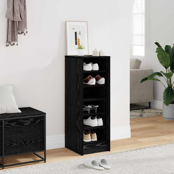 Schuhschrank Schwarz Eiche 90cm