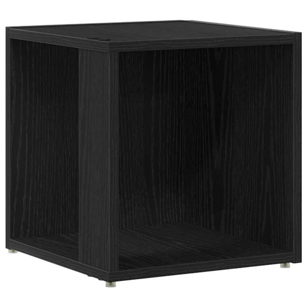 vidaXL Corner Shelves Black Oak Look 33 x 33 x 34.5 cm Engineered Wood
