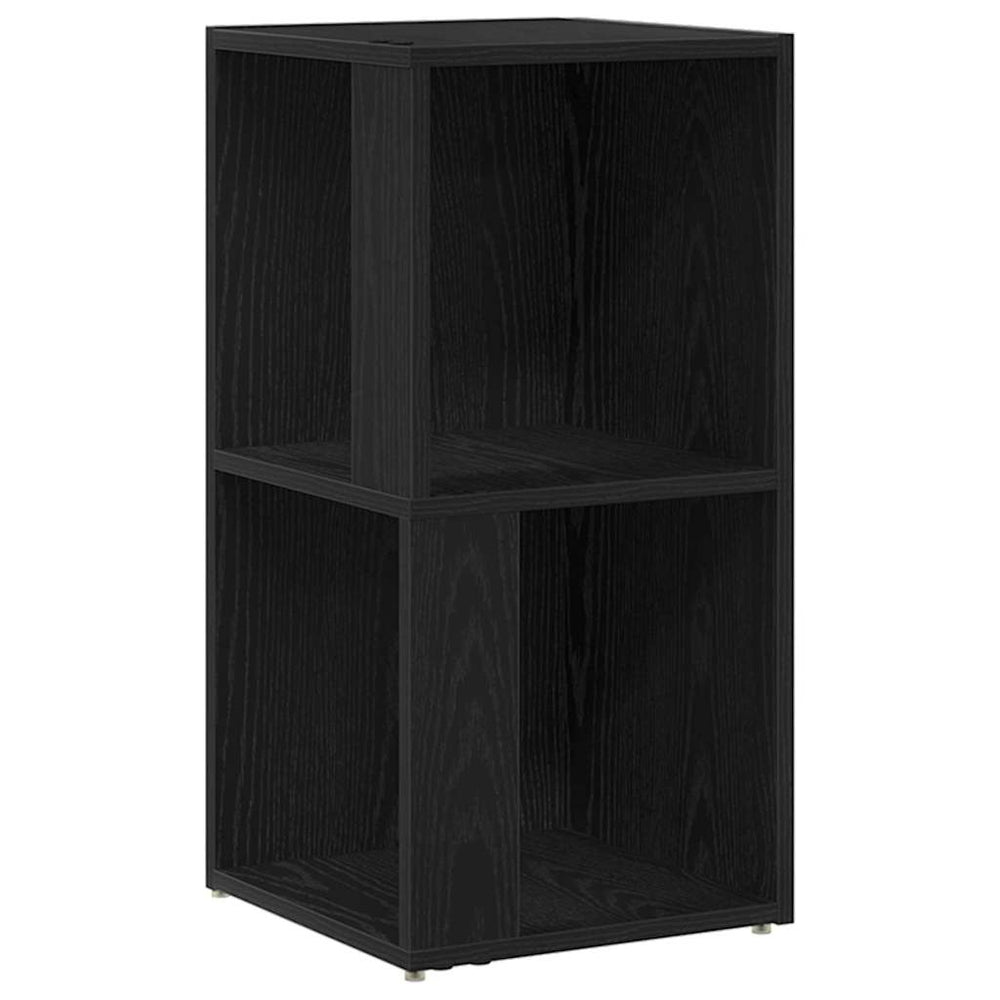 vidaXL Corner Shelves Black Oak Look 33 x 33 x 67 cm Engineered Wood