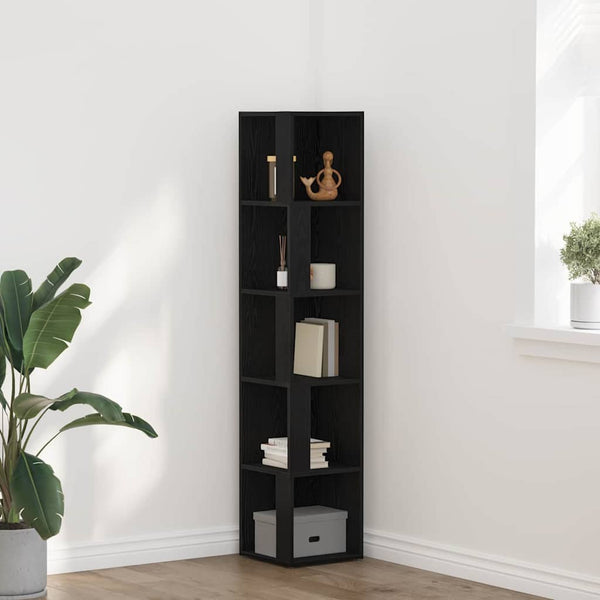 Eckregal Schwarz Eiche 164,5cm