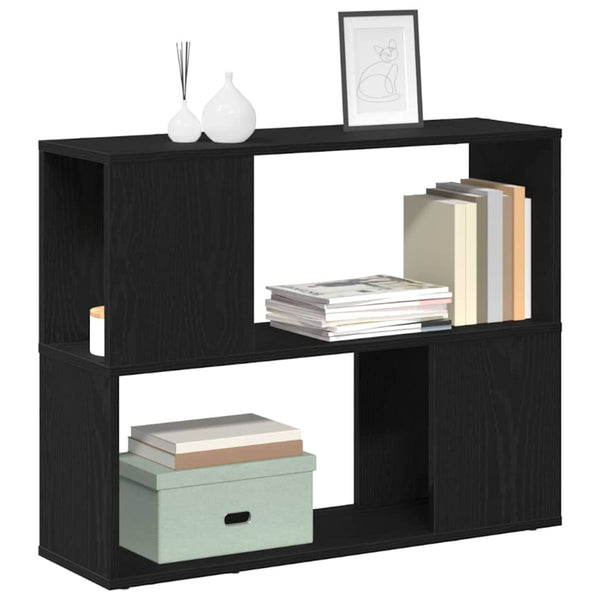 Wandmontiertes TV-Schrankset Schwarz Eiche 80cm