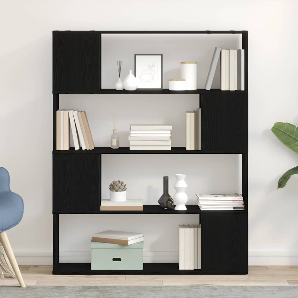 TV-Schrank Set Schwarz Eiche Optik