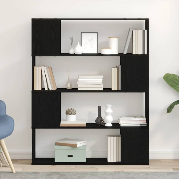 TV-Schrank Set Schwarz Eiche Optik