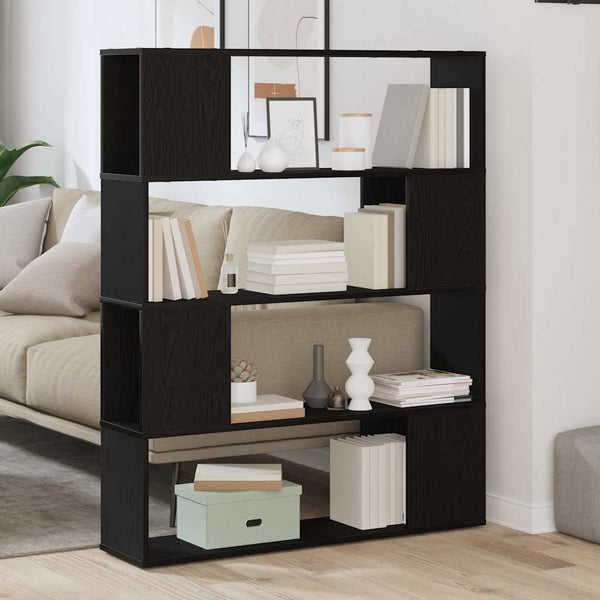 TV-Schrank Set Schwarz Eiche Optik