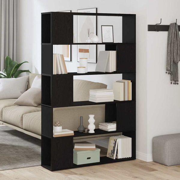 TV-Schrank Set Schwarz Eichen-Optik Wandmontage