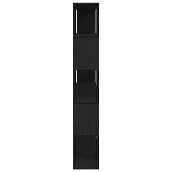 TV-Schrank Set Schwarz Eichen-Optik Wandmontage