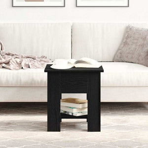 Couchtisch Schwarz Eichenoptik 40x40 cm