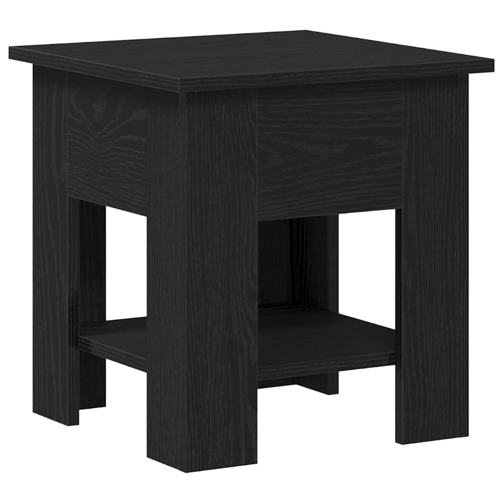 Couchtisch Schwarz Eichenoptik 40x40 cm