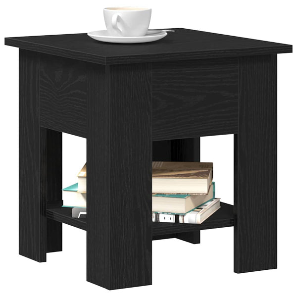 Couchtisch Schwarz Eichenoptik 40x40 cm