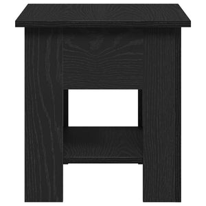 Couchtisch Schwarz Eichenoptik 40x40 cm