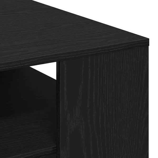 Schwarzer Couchtisch Eichen-Optik