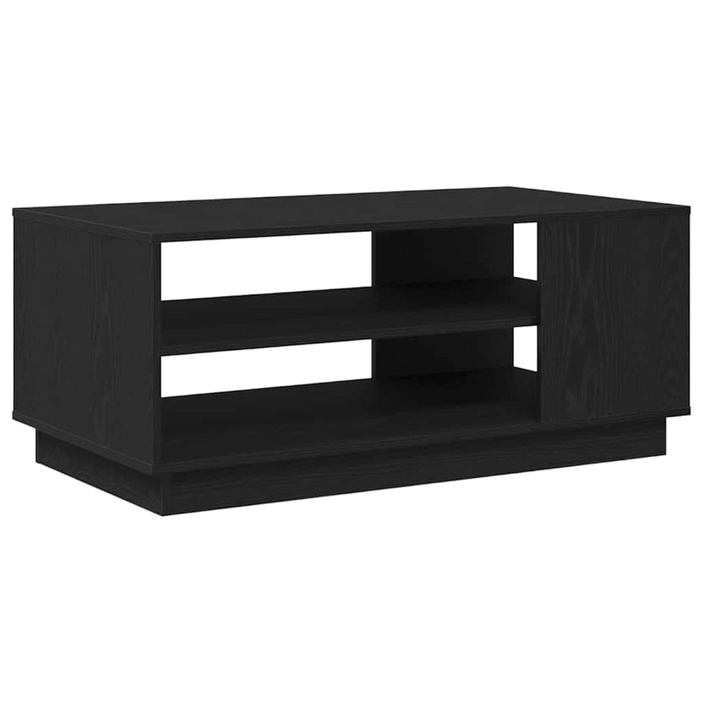 Schwarzer Couchtisch Eichen-Optik