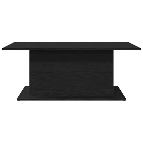 Schwarzer Couchtisch Eichenoptik 102 cm