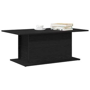 Schwarzer Couchtisch Eichenoptik 102 cm